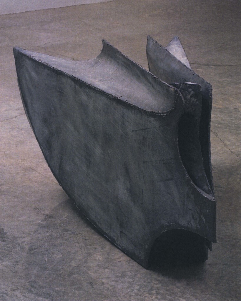 Shirazeh Houshiary, An Angel Offering Milk, 1986. Zinc 61 x 124 5 x 64 8 cm.jpg