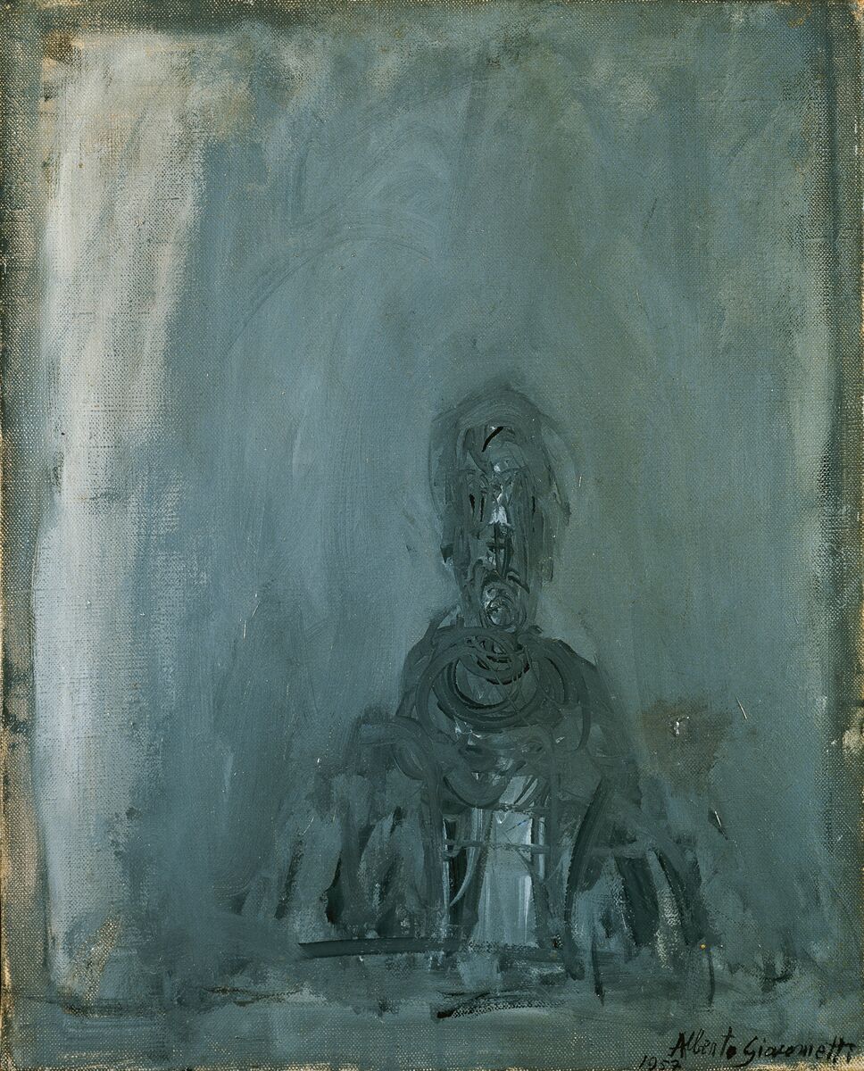 Alberto Giacometti, Bust of a Man, 1957. Oil on canvas, 40.5x33cm..jpg