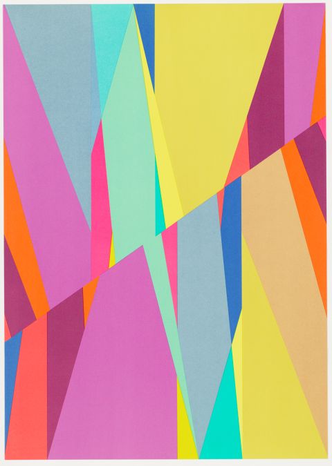 Odili Donald Odita, Cut, 2016. Offset lithograph. Harvard Art Museums Fogg Museum, Margaret Fisher Fund, 2018.33.44. ? Odili Donald Odita..jpg