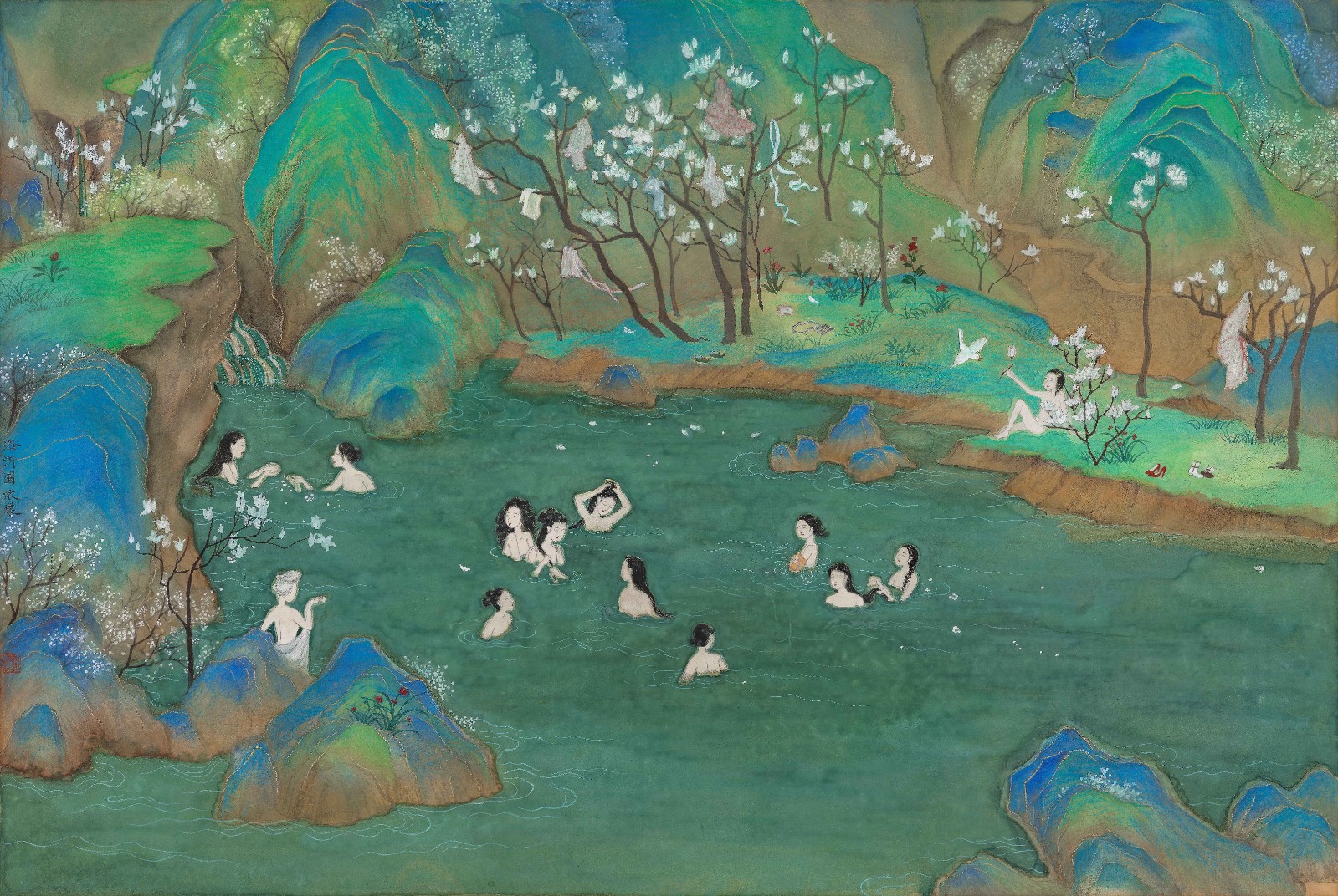 王依雅 浴沂圖 44.5x66.5cm 紙本水墨 2022.jpg