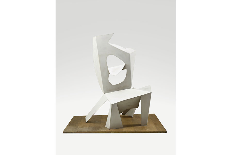 Pablo Picasso, Chair, Cannes, 1961. Cut, folded, and painted sheet metal. ..jpg