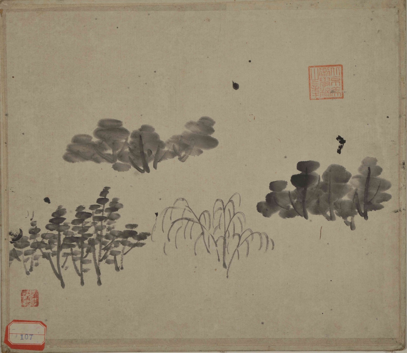 Xiao Junxian, Landscape Painting Demonstration Sketch 7, circa. 1918, 28x33cm, ink on paper, collected by CAFAM.jpg