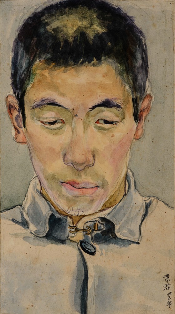 06 Portrait of Wei Qimei, Watercolor on paper, 23×12.5cm, 1943.jpg