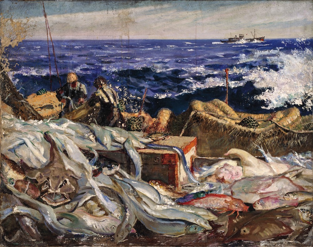 12 On the Sea, Oil on canvas, 74×93cm, 1961, collected by CAFAM.jpg