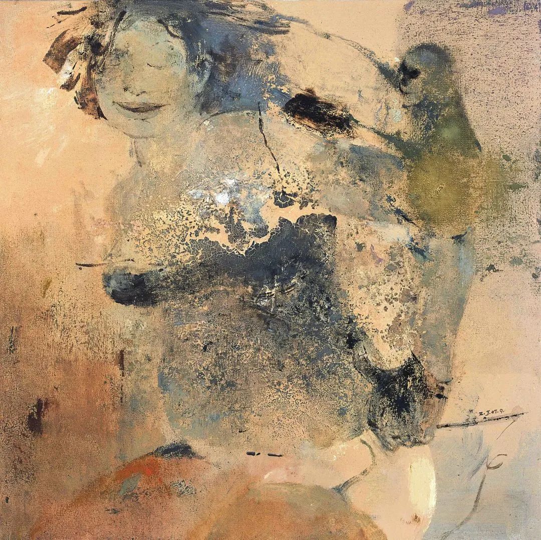 陳子君，《出沒》NO.4，布上丙烯、油畫 ，80×80cm，2007.jpg