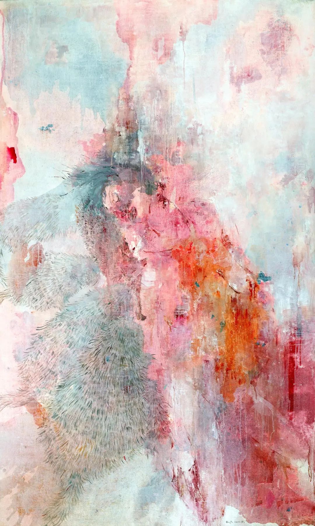 陳子君，《體溫》NO.3，布上油畫，200×120cm，2010.jpg