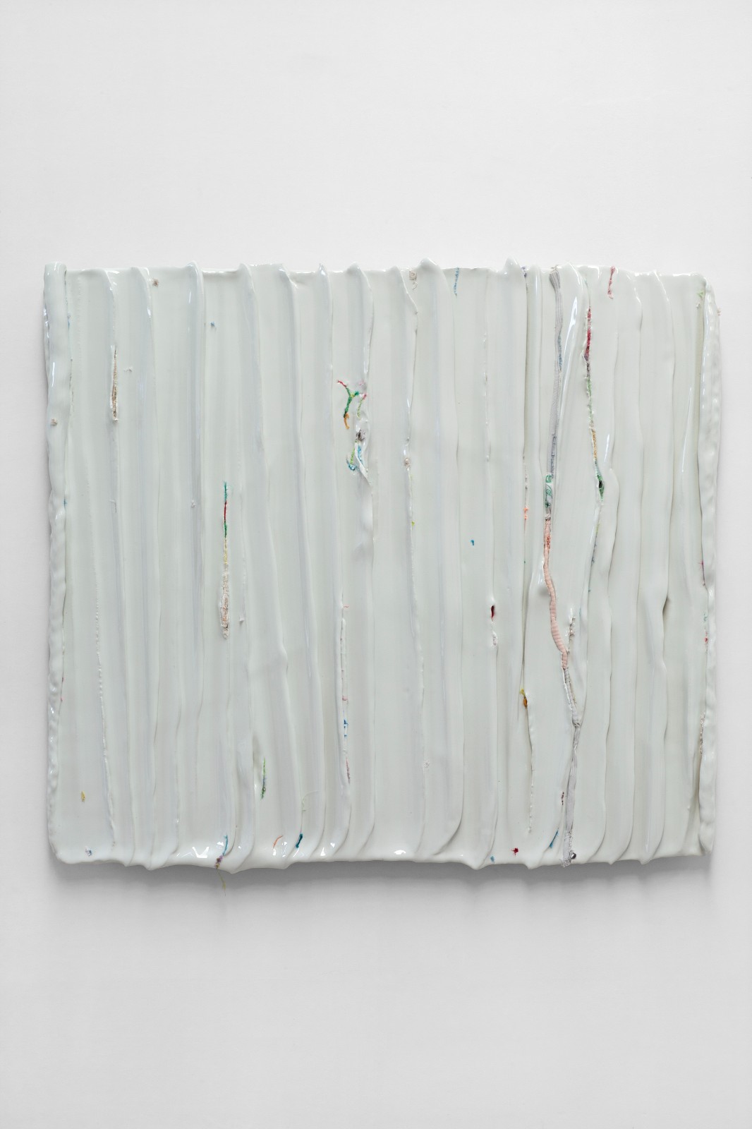 Yin Xiuzhen, Wall Instrument-The Surging Waves Chronicles Vol.11, 2021–2022. Porcelain, used clothes, 90 x 99 x 6 cm. ? Yin Xiuzhen. Courtesy Pace Gallery..jpg