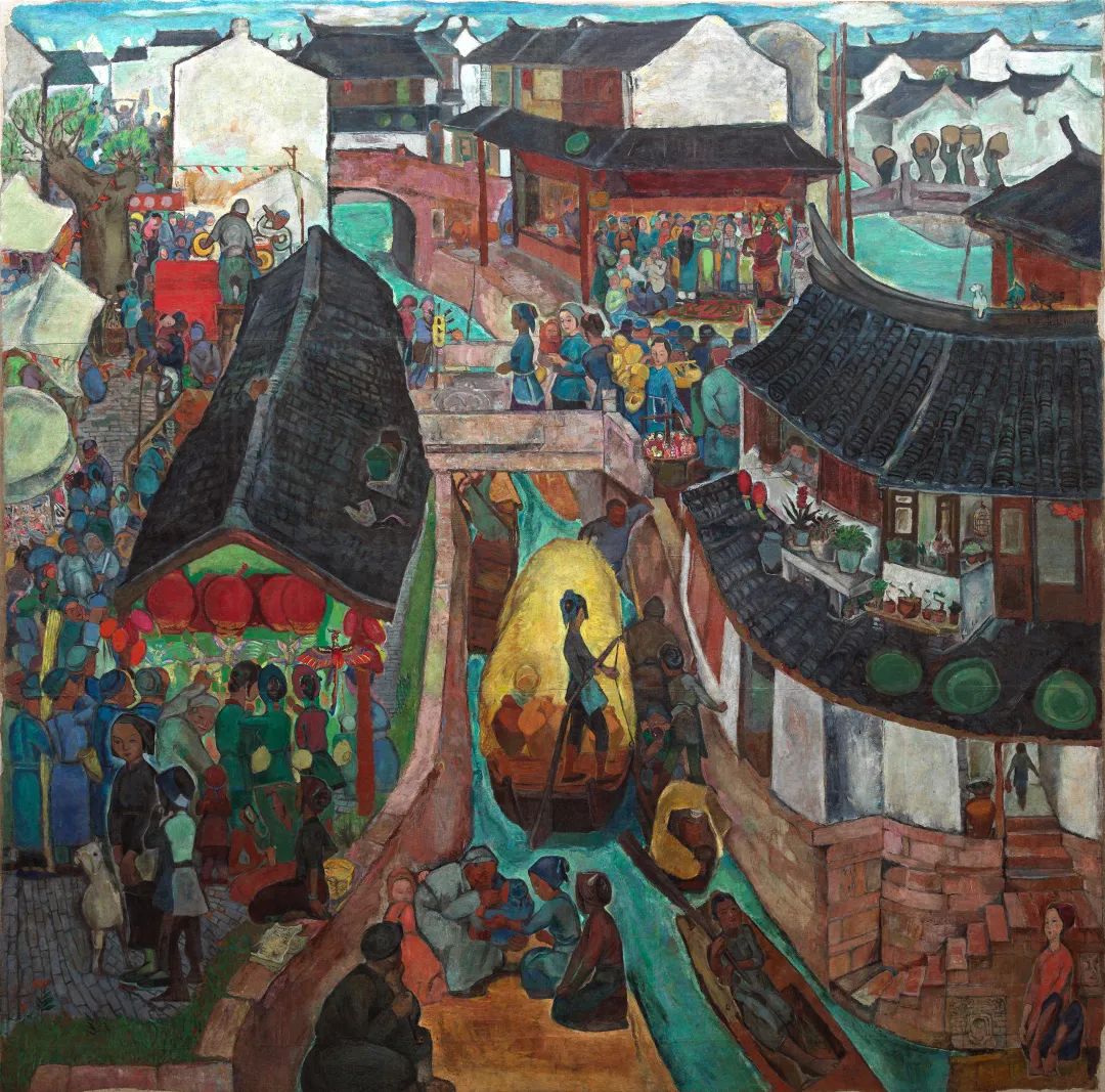 5.袁運生，《水鄉(xiāng)的記憶》，243×245cm，1962年，此次展出為原件。.jpg