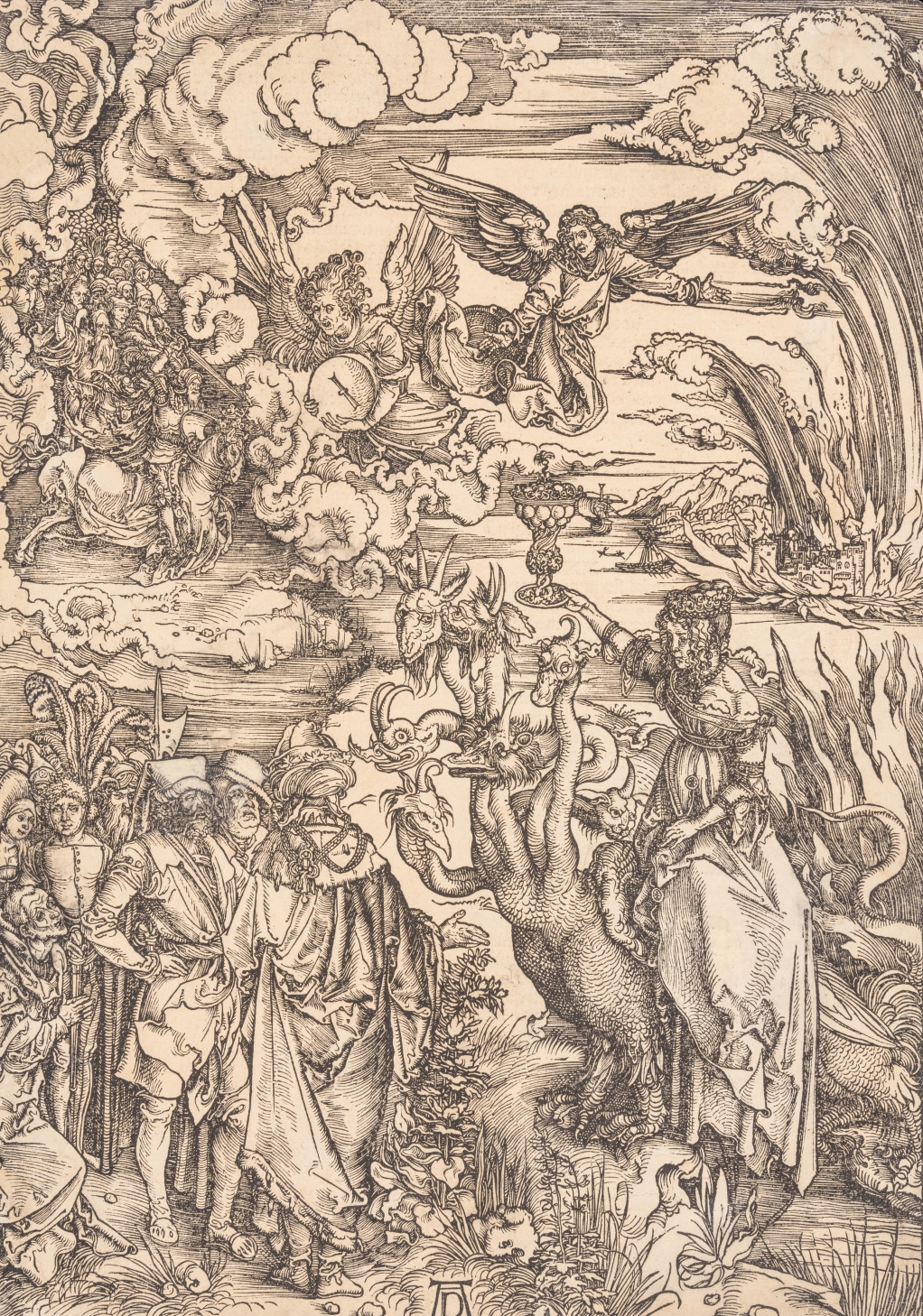 4.《啟示錄》之《巴比倫妓女》  The Whore of Babylon (Apocalypse) 阿爾布雷特·丟勒 Albrecht Dürer 1496.jpg