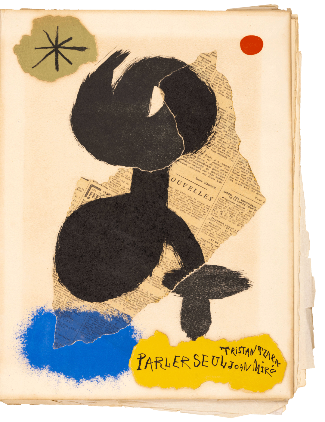 16.詩配畫手工書《自言自語》 Handmade Book of Poems with Pictures- Soliloquy 胡安·米羅 Joan Miró 1950 .jpg