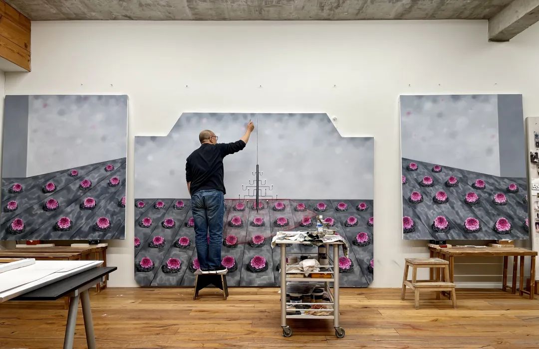 Zhang Xiaogang at His Studio in Beijing, 2022..jpg