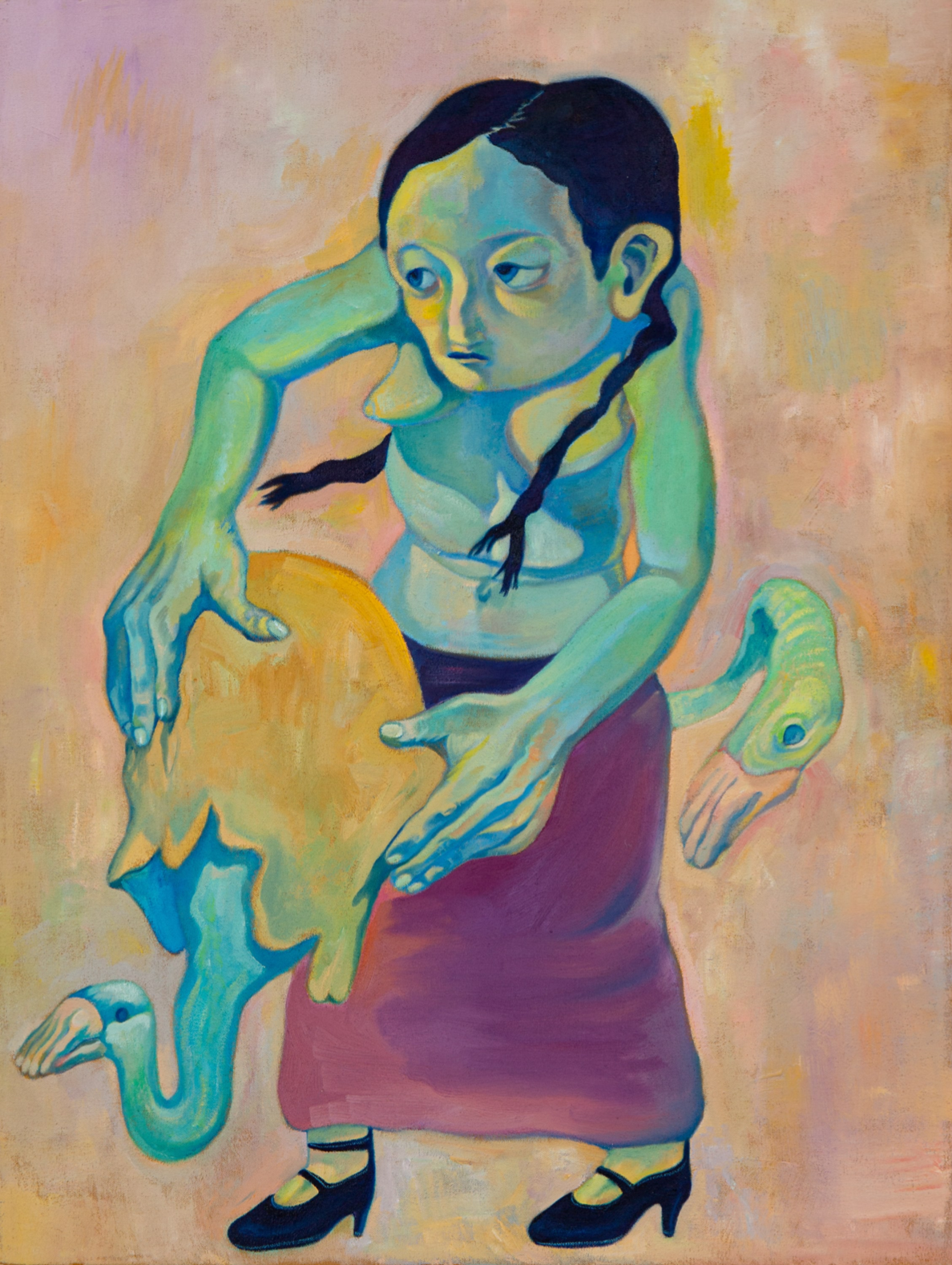 Xiangni Song, Goose Lady, 2022, Oil on canvas, 24x18in.png