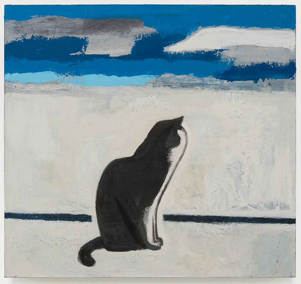 無題——海邊的貓 Untitled—Cat by Seaside，2022，布面油畫 oil on canvas，150×160 cm.png