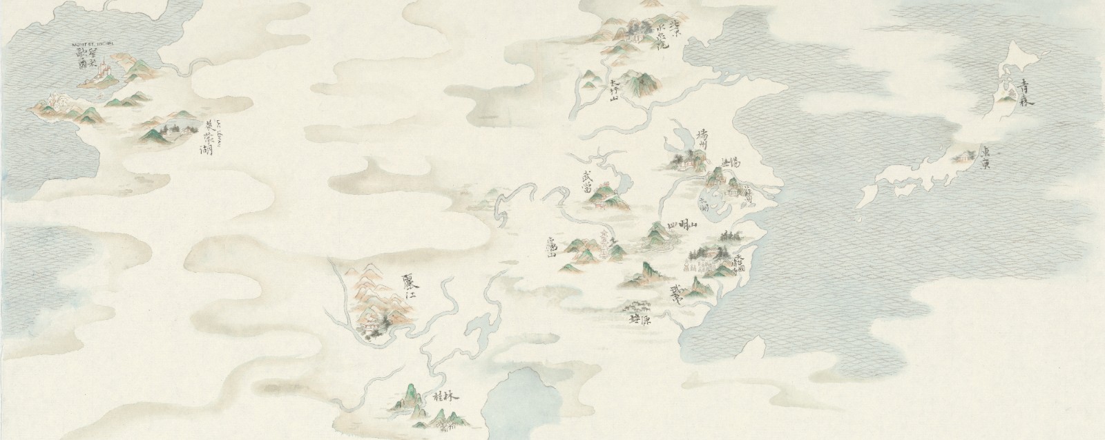 16.《寫生地圖（寫生路線圖）》40.5×103cm 紙本設(shè)色 2021年.jpg