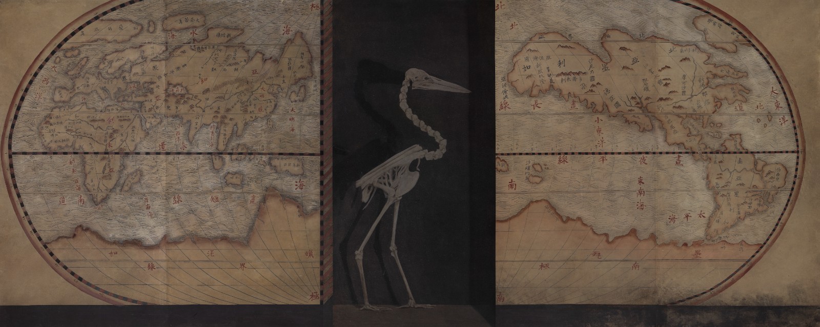 13 Xu Lei, The End of the World, 132×325cm, Ink and color on paper, 2009.jpg