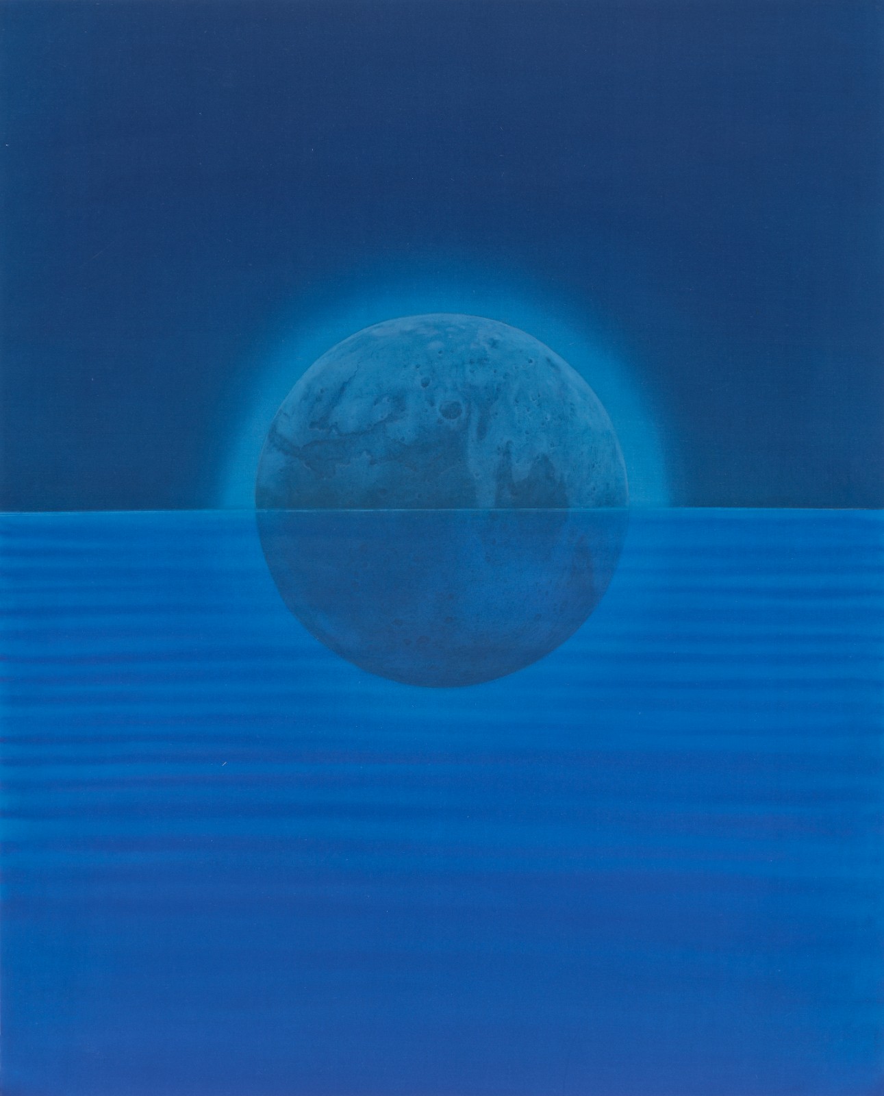 15 Xu Lei, Moon on the Sea, 107×86cm, Ink and color on silk, 2021.jpg