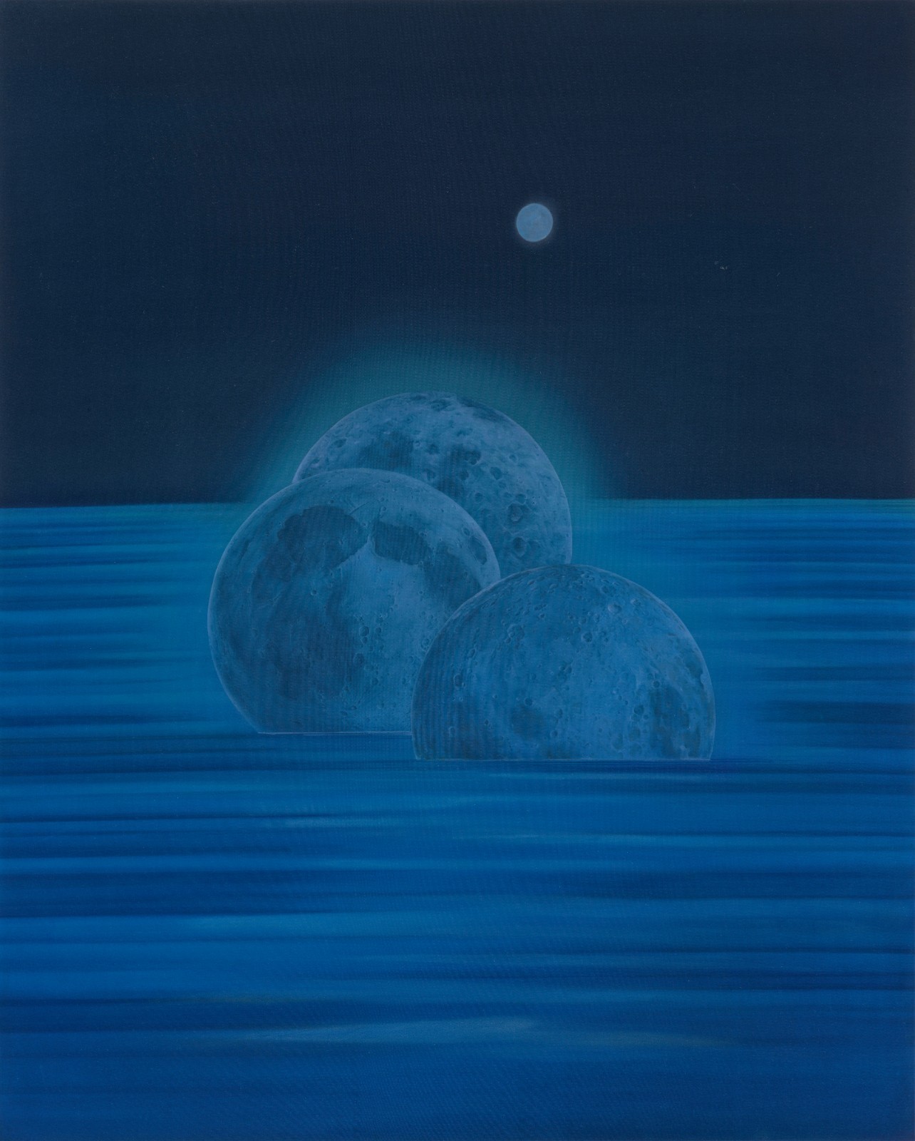 16 Xu Lei, Infinite Moon, 107×86cm, Ink and color on silk, 2021.jpg