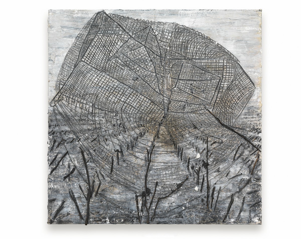 The Elegant Universe, 2019. Emulsion, oil, acrylic, shellac and wood on canvas, 380x380cm. ?Anselm Kiefer.jpg