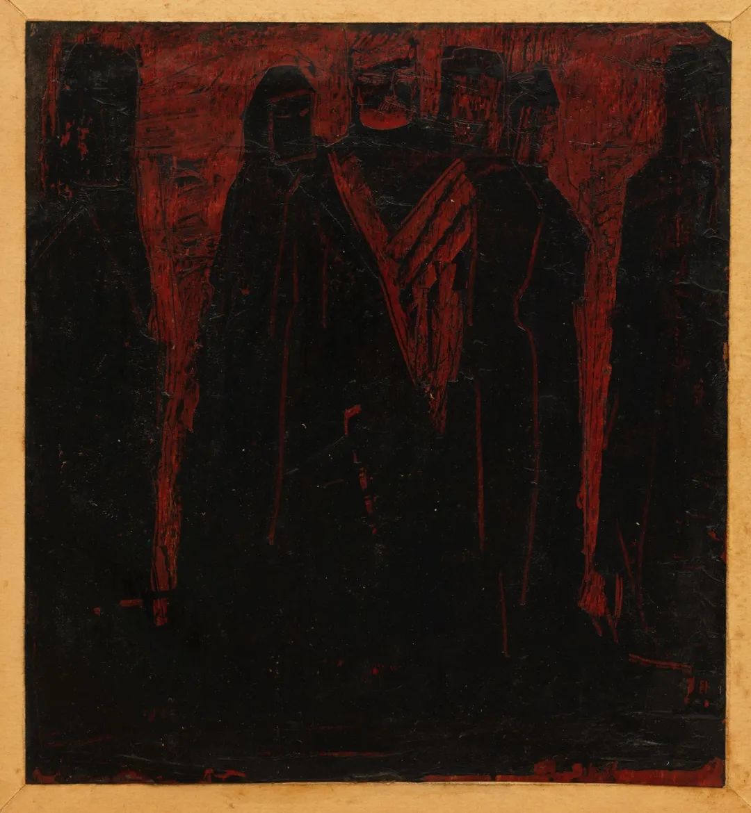 12 《國(guó)際歌》小稿01，21×19.3cm，紙板油彩，1962年，中央美術(shù)學(xué)院美術(shù)館藏.jpeg