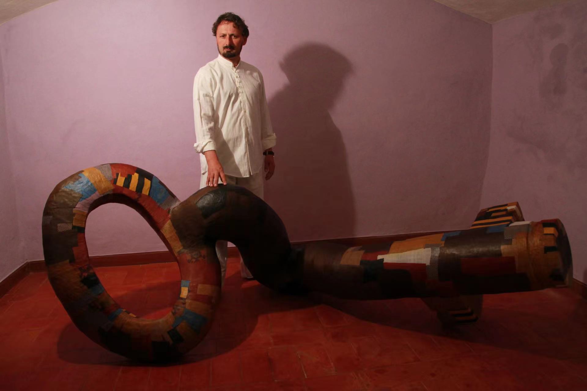 MILOT and Passepartout, 2012; Mixed technique, 360x120x54cm, Museo Arcos di Benevento, Italy.jpg