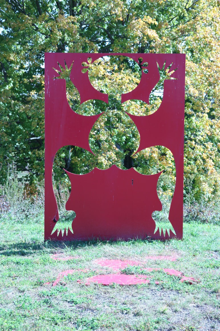 Lu Shengzhong, Shape and Shadow III, 2007; Painted steel, 240x180x2cm, Base 240x180x2cm LSZ-SCP-7004.jpeg