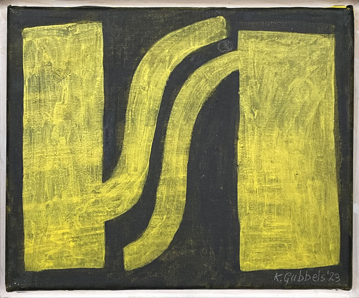 Klaas Gubbels, 2023, 'Geel'23', 24x30cm.jpg