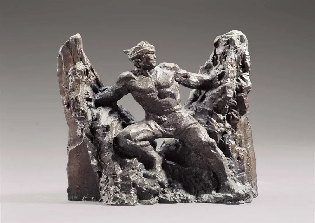 05 Splitting the Mountains to Let the Water Flow 3 by Liu Shiming (1970), Bronze, 23.2×9×21.8cm.jpg