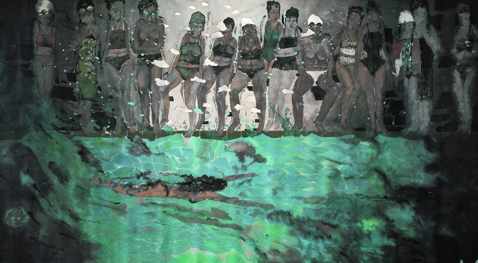 《臨池》，紙本水墨，360 × 670 cm，2006.jpg