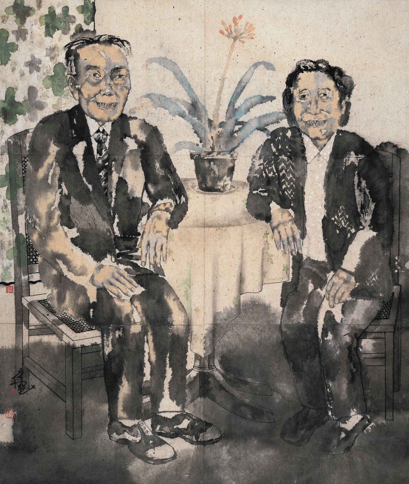 《金婚》 ，紙本水墨，140 × 120 cm，1994.jpg