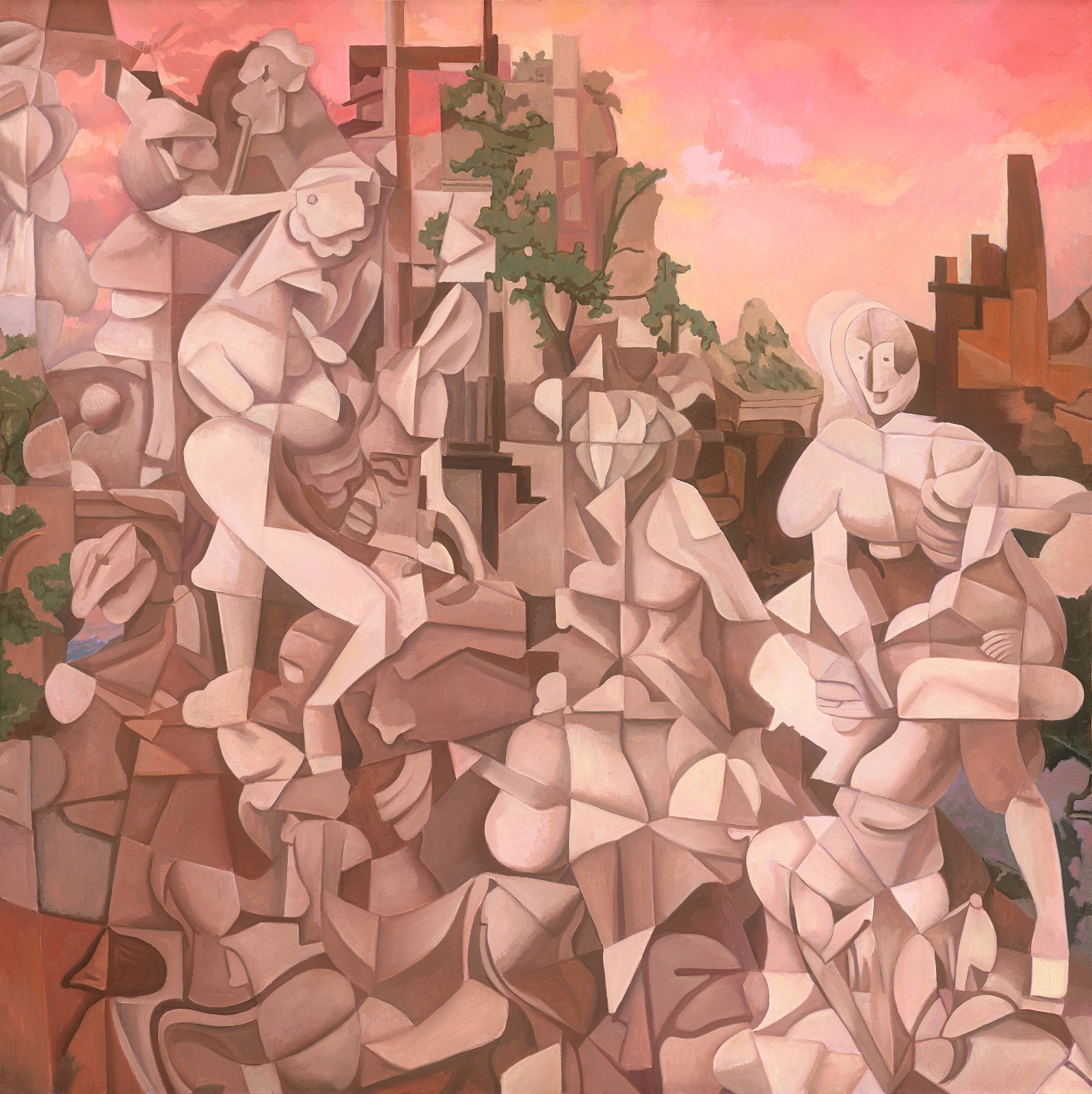 11 EVE-01-pink-03, Oil on canvas, 150×150cm, 2023.jpg