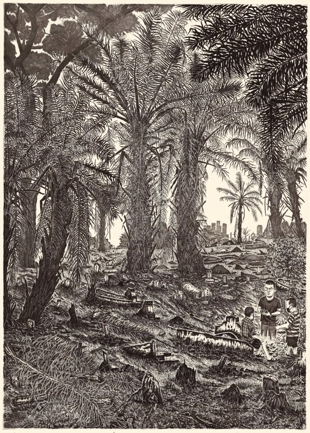 Tomb-sweeping Day, 40x55cm, Copperplate etching, 2024.jpg