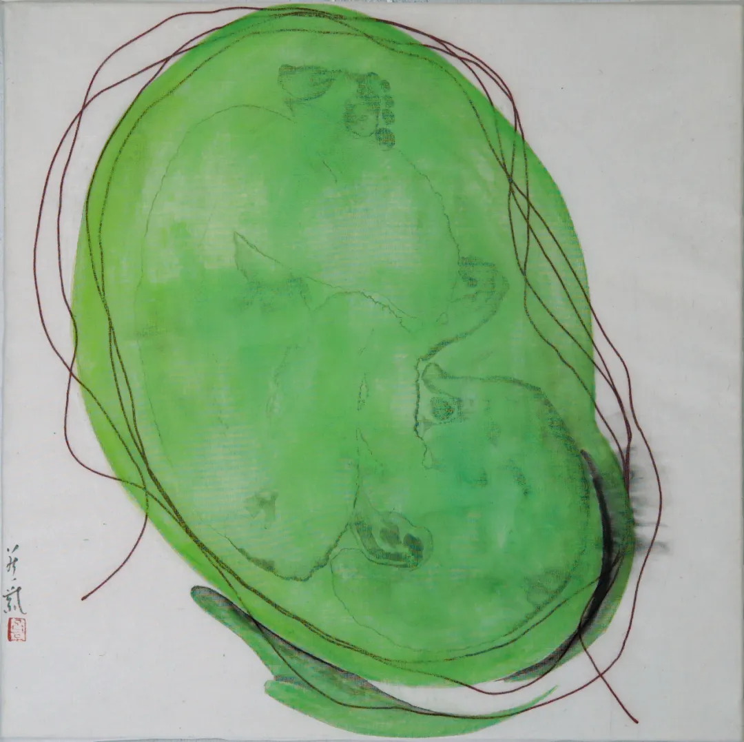 《立春》，30x30cm，綜合材料，2022.bmp