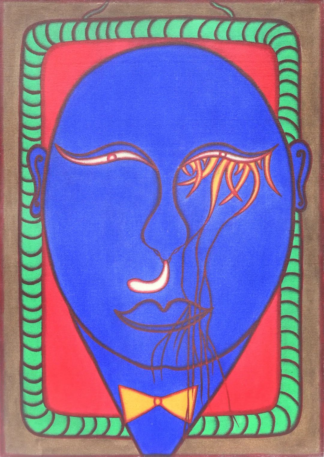 I Gusti Ayu Kadek Murniasih，假睫毛，2004，86x60cm，布面丙烯.jpg