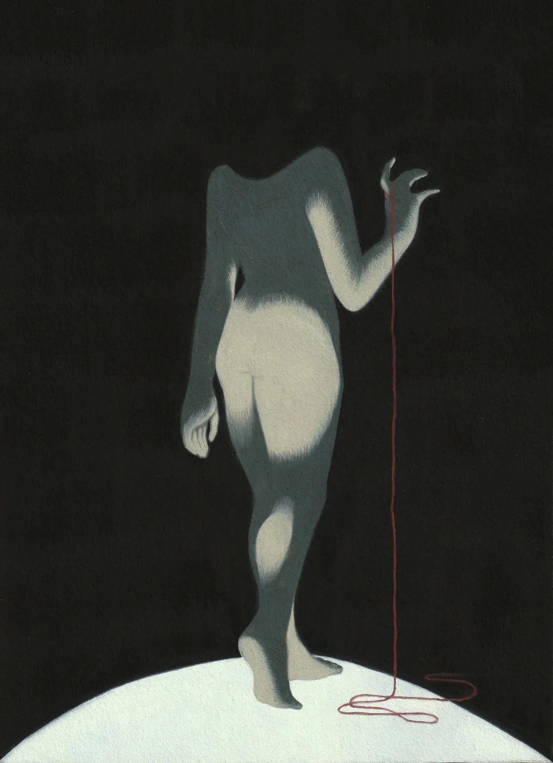 Mai Ta，命運(yùn)，2022，12.7x17.9cm，紙本水彩，裱于木板.jpg