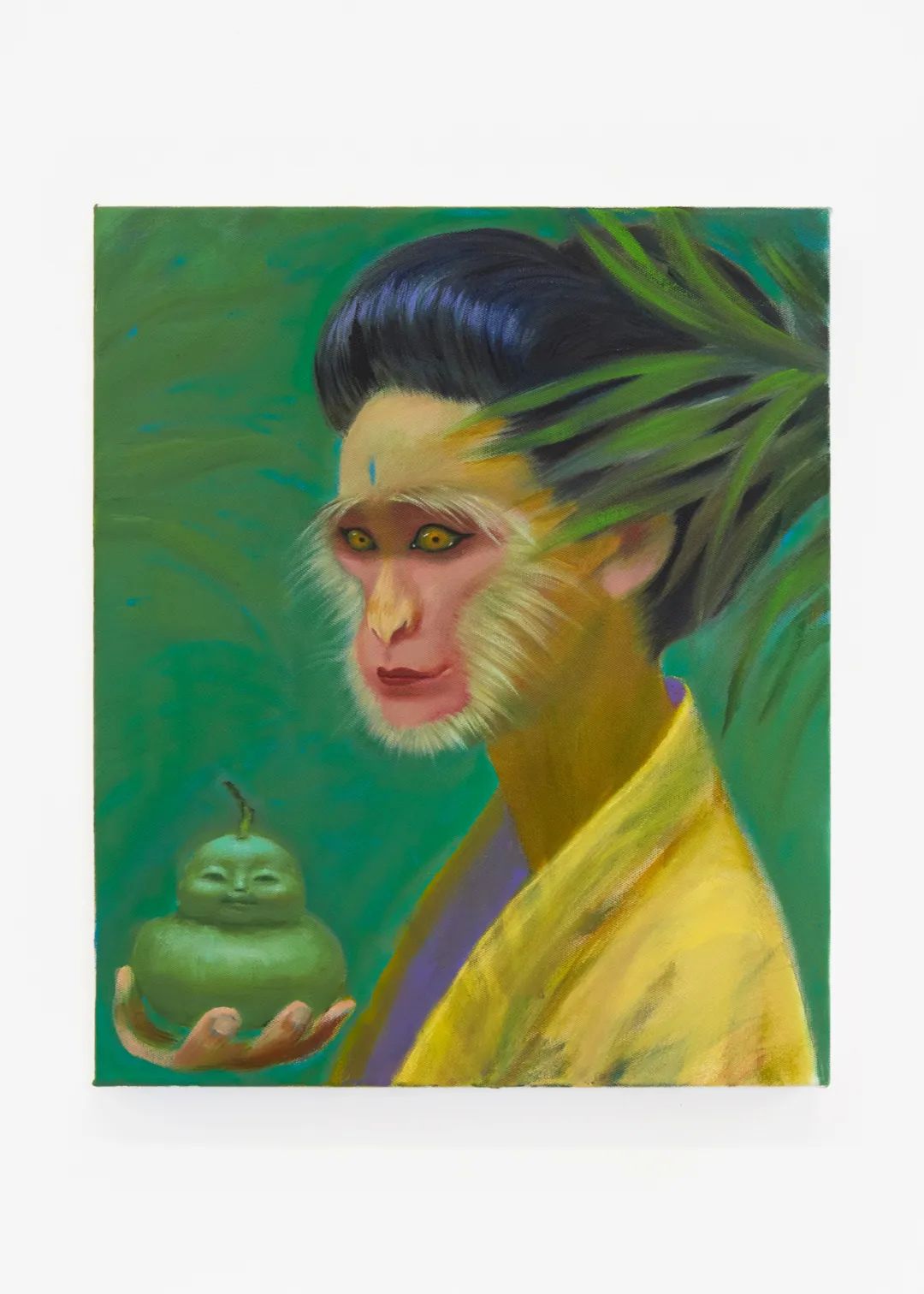 張聯(lián)，猴女王，2022，60x50cm，布面油畫.jpg