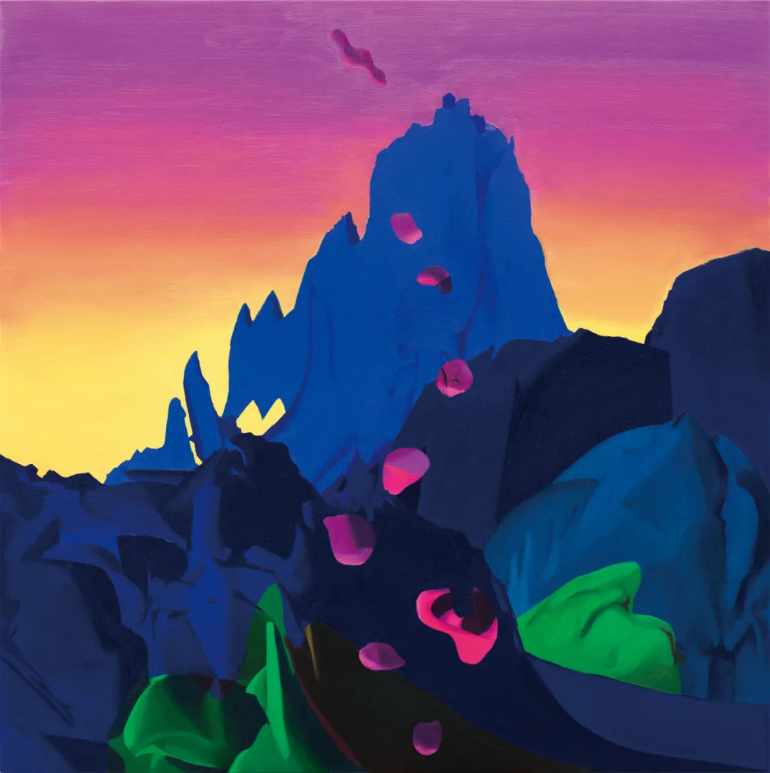 15 Huang Keyi, Mountain 2024072201, Oil on canvas，120cm×120cm, 2024.jpg