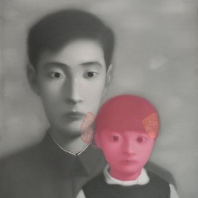 Zhang Xiaogang, Father and Daughter No.1, 1999; Oil on canvas, 100 x 80 cm