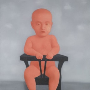 Zhang Xiaogang, Red Baby, 1998; Oil on canvas, 130 x 100cm