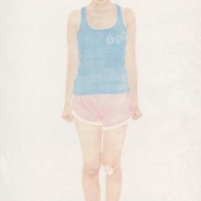 20 Xu Hualing, Meditation No.5, color and ink on silk, 160 x 100 cm, 2009