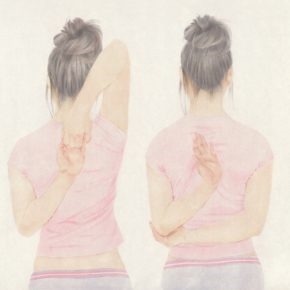 21 Xu Hualing, Meditation No.4, color and ink on silk, 100 x 160 cm, 2009