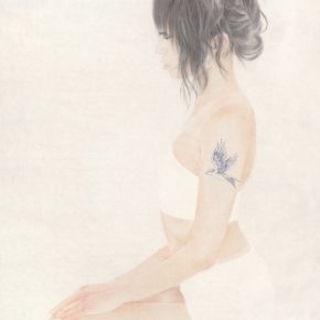 23 Xu Hualing, Meditation No.1, color and ink on silk, 160 x 100 cm, 2009