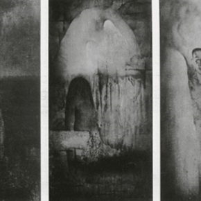 17 Cai Guangbin, Melting, Chinese ink, 70 x 140 cm x 3, 1993