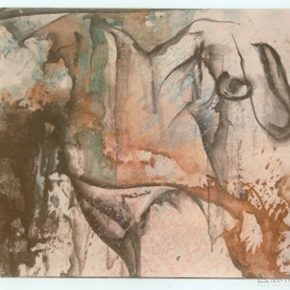 30 Cai Guangbin, Law of Nature, Chinese ink and rice paper, 200 × 180 cm, 1988