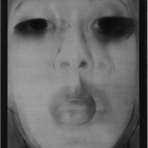 36 Cai Guangbin, Selfie – iPhone·NO, A26, Chinese ink and rice paper, 240 x 105 cm, 2015